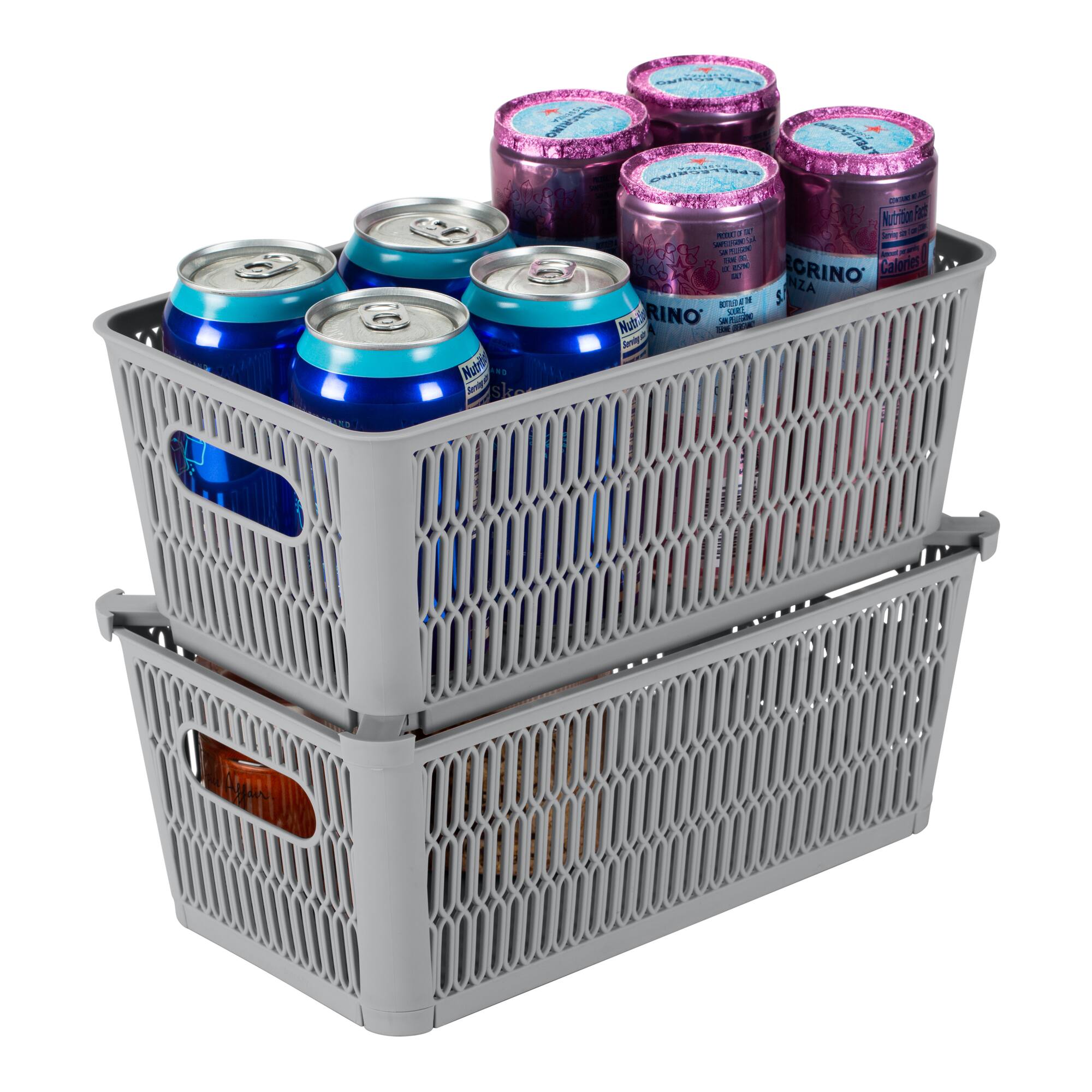Simplify Slide 2 Stack It Small Storage Tote Baskets